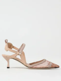 Slingback Colibri Fendi in nylon e pelle