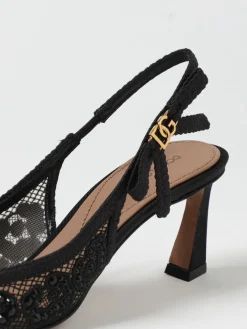 Slingback Dolce & Gabbana in pizzo con strass