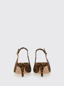Slingback Gianvito Rossi in camoscio animalier