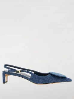 Slingback Jacquemus in denim di cotone