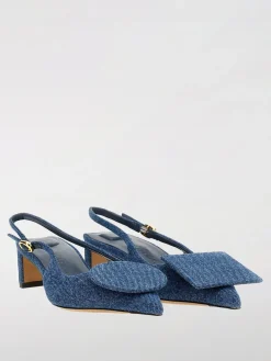 Slingback Jacquemus in denim di cotone