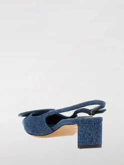 Slingback Jacquemus in denim di cotone