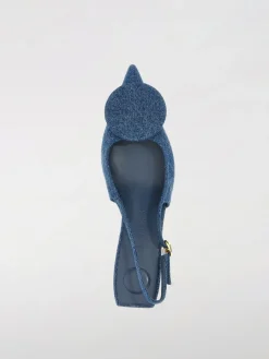 Slingback Jacquemus in denim di cotone