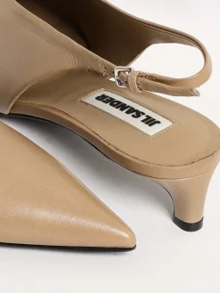 Slingback Jil Sander in pelle