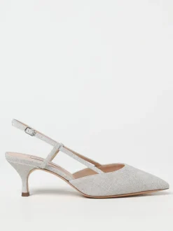 Slingback Julia Casadei in canvas e pelle