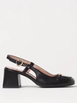 Slingback Love Moschino in pelle