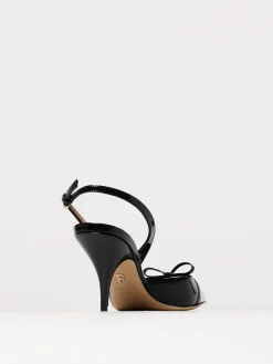 Slingback Mini Bow Ferragamo in vernice