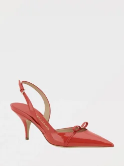 Slingback Mini Bow Ferragamo in vernice