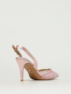 Slingback Rabat Twenty Fourhaitch in raso e nylon con strass