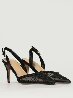Slingback Rabat Twenty Fourhaitch in raso e nylon con strass