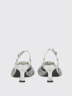 Slingback Stefi Roberto Festa in tessuto lamè e pelle