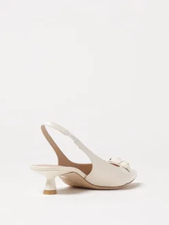 Slingback Stuart Weitzman in pelle spazzolata con applicazioni
