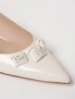 Slingback Stuart Weitzman in pelle spazzolata con applicazioni