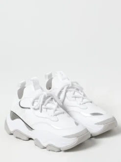 Sneakers Atlas Knit Michael Kors in pelle e cotone spalmato