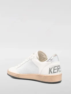 Sneakers Ball Star Golden Goose in nappa a grana e glitter used