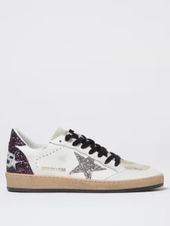 Sneakers Ball Star Golden Goose in pelle e glitter used