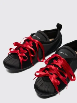 Sneakers Ballerina Grip Simone Rocha in camoscio e raso con fiocchi