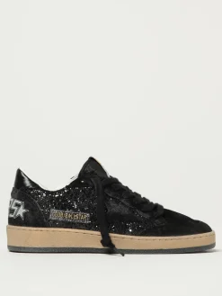 Sneakers Ballstar Golden Goose in camoscio e glitter used