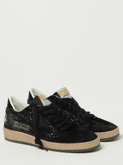 Sneakers Ballstar Golden Goose in camoscio e glitter used