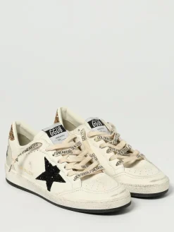 Sneakers Ballstar Golden Goose in pelle e glitter used