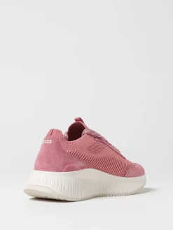 Sneakers Boss in maglia e camoscio