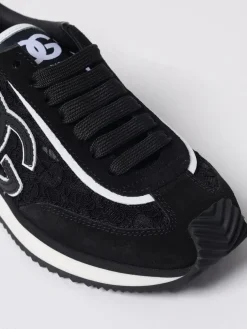 Sneakers DG Cushion Dolce & Gabbana in camoscio e pizzo