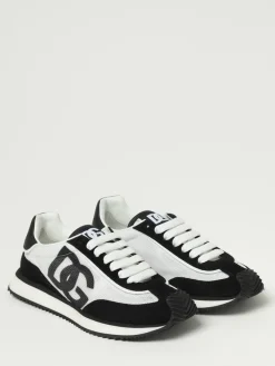 Sneakers DG Cushion Dolce & Gabbana in mesh e camoscio
