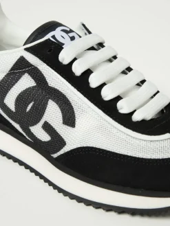 Sneakers DG Cushion Dolce & Gabbana in mesh e camoscio