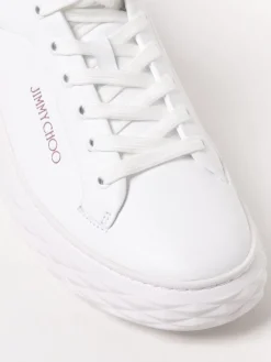 Sneakers Diamond Maxi F II Jimmy Choo in pelle e glitter