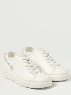 Sneakers Diamond/F Maxi II Jimmy Choo in pelle con perle sintetiche