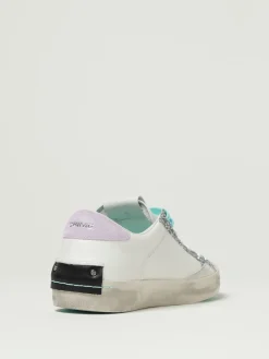 Sneakers Distressed Lola Bunny Crime London in pelle con glitter e stampa