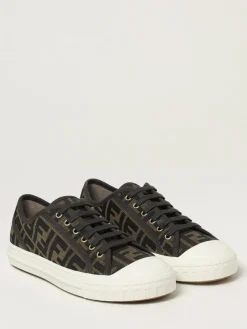 Sneakers Domino Fendi in canvas jacquard