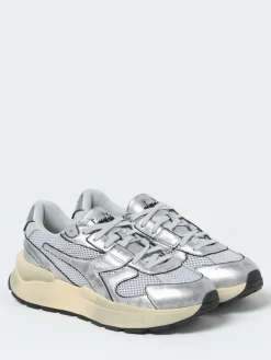 Sneakers Equipe Dirty Diadora Heritage in pelle laminata e mesh used