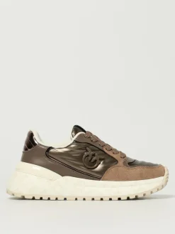 Sneakers Gem 07 Pinko in camoscio e nylon