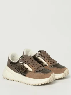 Sneakers Gem 07 Pinko in camoscio e nylon