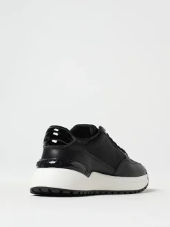 Sneakers Gem Pinko in pelle e raso con Love Birds di strass