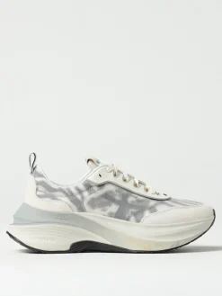 Sneakers Hill Premiata in mesh e camoscio con stampa animalier