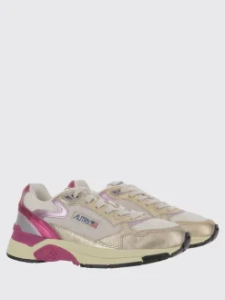 Sneakers Hyperway Autry in pelle laminata e mesh