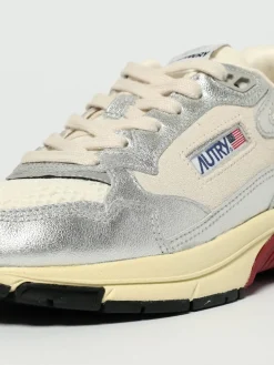 Sneakers Hyperway Autry in pelle laminata e mesh