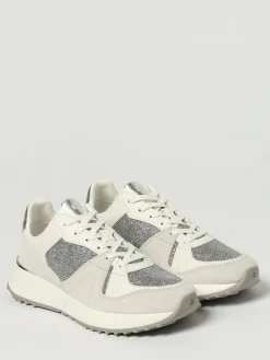 Sneakers Jaime Michael Kors in pelle e mesh lurex