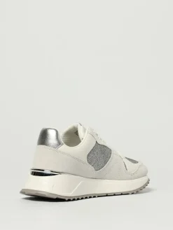 Sneakers Jaime Michael Kors in pelle e mesh lurex