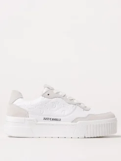 Sneakers Just Cavalli in pelle con monogram goffrato