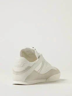 Sneakers Kick Chloé in camoscio e mesh traforato