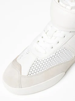 Sneakers Kick Chloè in pelle e mesh traforato