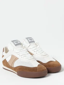 Sneakers Kick Chloè in pelle e mesh riciclato