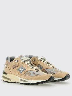 Sneakers Made in UK U991V2 New Balance in camoscio e mesh