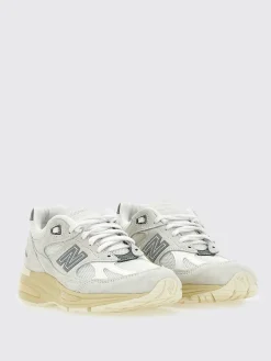 Sneakers Made in UK 991v2 New Balance in camoscio e mesh