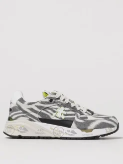 Sneakers Mased Premiata in canvas stampa animalier
