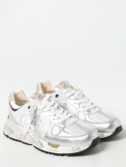 Sneakers Mased Premiata in camoscio e mesh