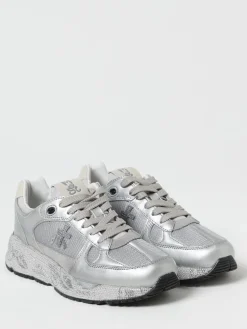 Sneakers Mased Premiata in camoscio e mesh